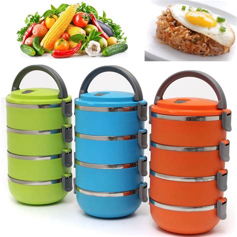 Stainless Steel Lunch Box with Handle 